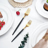 Black & gold cutlery