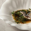 Irregular creative white plate
