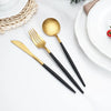 Black & gold cutlery