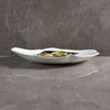 Glossy white plate for lunch