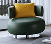 Laurette Rich Green Leather Individual Sofa