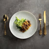 white round plate