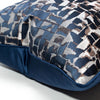 Shiny Blue Color Patterned Cozy Pillow