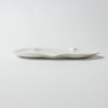 Oblong white plate