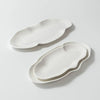 Oblong white plate