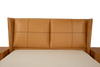 Virago- Luxury King/Queen Size Wood-Leather Bed With Table