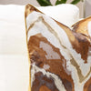 Brown Ocean Wave Printed Sofa Pillow