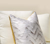 White Ocean Wave themed Sofa Cushion