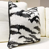 Black and White Tiger Styled Sofa Pillow
