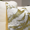 Gold Textured Sofa Pillow