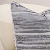 Gray Stripe Printed Sofa Pillow