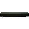 Antheia - Elegant Rectangle Black Color Tv Cabinet With Storage
