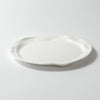 white flat plate ceramic