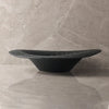 Black soup creative plate