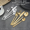Gold cutlery