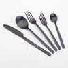 black cutlery set