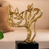 Alloy and Wood Rhino Decor