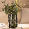 Streamlined Noir Glass Flower Vase