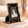 Small Gold Lined Black Photo Holder