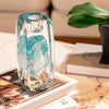 Sky Blue Infused Resin Candle Stand