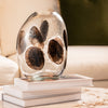 Earthly Wood Glass Flower Vase