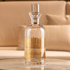 Golden Square Patterned Glass Bottle