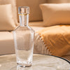 Diamond Shaped Glass Bottle