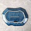 irregular plate tray blue
