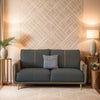 Metilda - Classy Black and Brown Leather Sofa Set