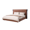 Tokushima - King & Queen Size Wood & Genuine Leather Bed
