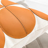 Orange Colored Cushion Cover with Semi-Circle Patchwork