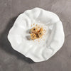 white wavy plate