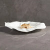 white wavy plate