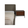 Saga - King & Queen Size Wood & Genuine Leather Bed