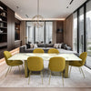 Hekinan - Sintered Stone Dining Table with Gold Finish
