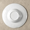 Rock wide rim white soup plate
