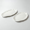 White plate glossy ceramic