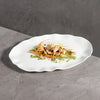 White plate glossy ceramic