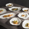 White plate glossy ceramic
