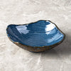 Irregular blue bowl plate