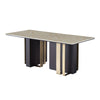 Gamagori - Marble Dining Table with Gold Finish