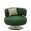 Laurette Rich Green Leather Individual Sofa