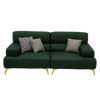 Laurette Rich Green Leather Individual Sofa