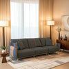 Metilda - Classy Black and Brown Leather Sofa Set