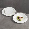 Irregular white plate
