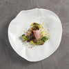 Irregular white plate