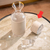 White Leather Glass