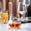 Gold rim hexagon Glass cup
