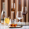Gold rim hexagon Glass cup
