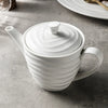 white ceramic coffee pot
